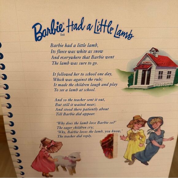 Barbie Had A Little Lamb 1998 Mattel Nursery Rhyme Collection Collector Edition - Picture 7 of 11